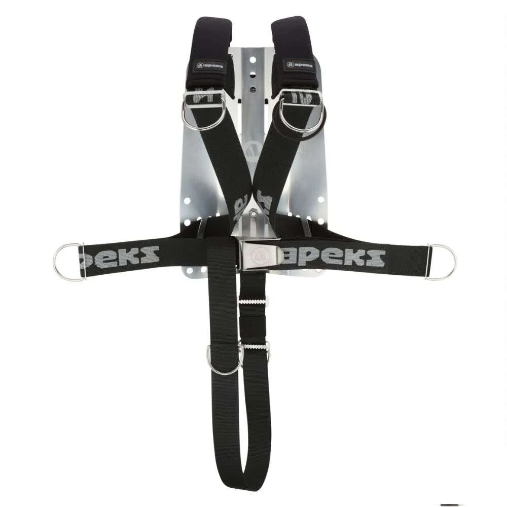 DELUXE WEBBED HARNESS - Dive BCD Accessory with Stainless Steel Plate